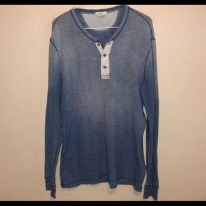 Lucky Brand True Indigo Ombre Mens Shirt